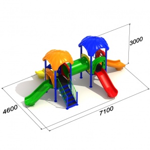 Детский игровой комплекс «Радуга 3.2»