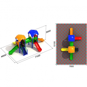 Детский игровой комплекс «Радуга 3.2»