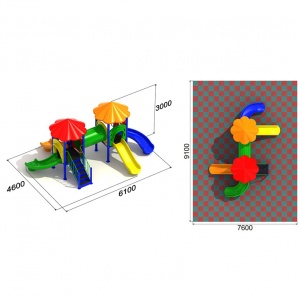 Детский игровой комплекс «Радуга 4.3»