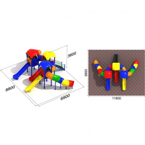 Детский игровой комплекс «Дик Улитка 2.2.2»