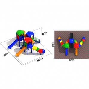 Детский игровой комплекс «Дик Улитка 3.2»