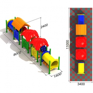 Детский игровой комплекс «Вагоновожатый №3.1»