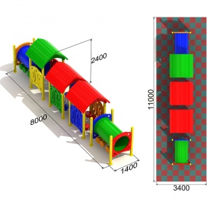 Детский игровой комплекс «Вагоновожатый №3.3»