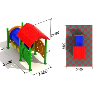 Детский игровой комплекс «Паровозик 2»