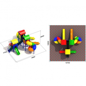 Детский игровой комплекс «Дик Семицветик 1.1» ﻿