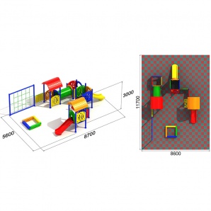 Детский игровой комплекс «Дик Детский сад 3»