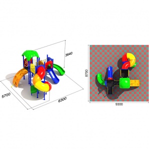 Детский игровой комплекс «Спираль 1.2»