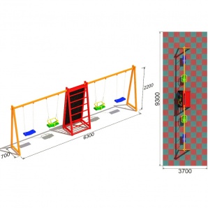 Качели для детской площадки «Спорт 6.2»