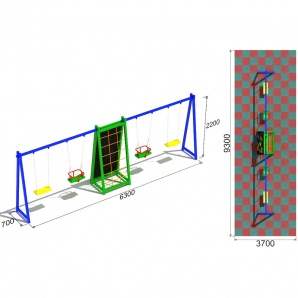 Качели для детской площадки «Спорт 6.4»