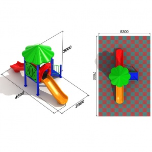 Детский игровой комплекс «Кувшинка 2.3.1» ﻿