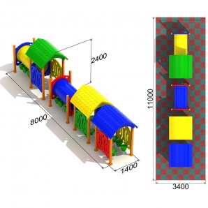 Детский игровой комплекс «Вагоновожатый №4.3»