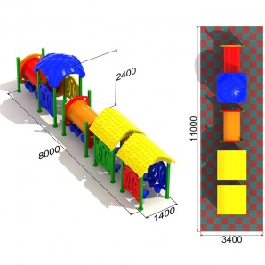 Детский игровой комплекс «Вагоновожатый №4.4»