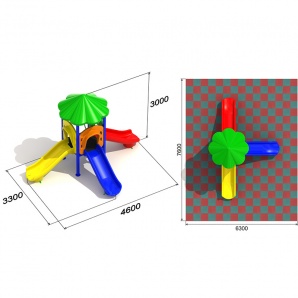 Детский игровой комплекс «Ромашка 1.3»