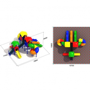 Детский игровой комплекс «Дик Семицветик 2.2» ﻿
